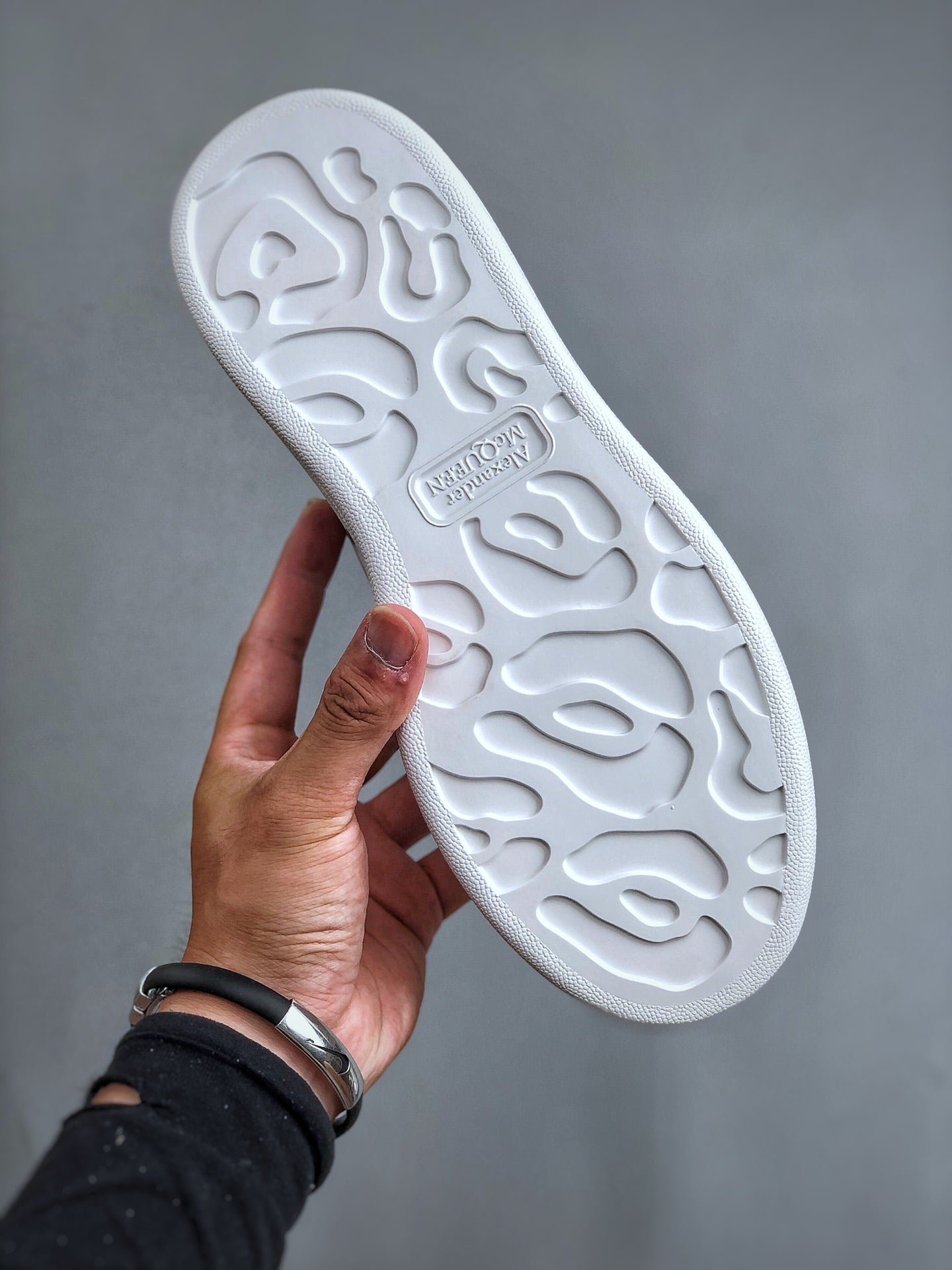 Alexander McQueen Oversized Sneakers - White with Silver Heel