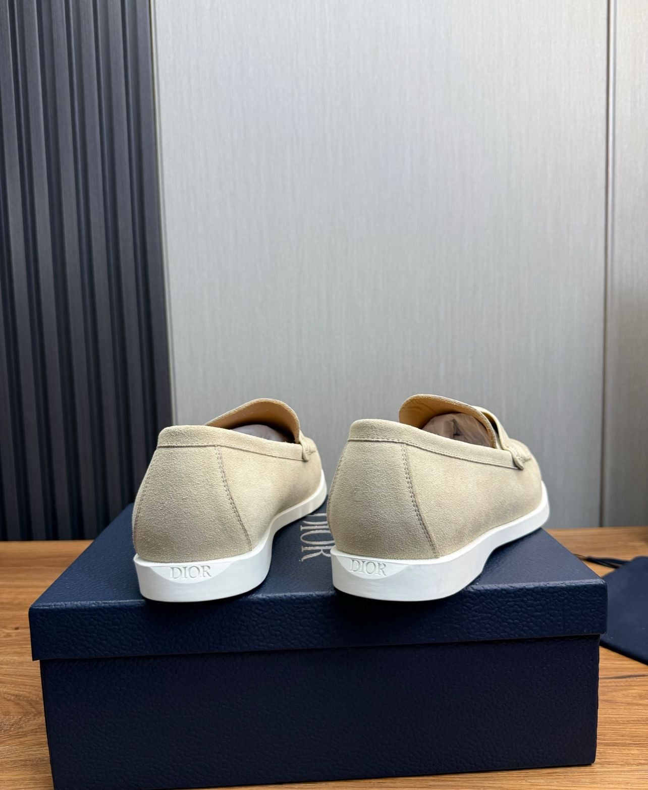 Luxury Cream Leather Loafers